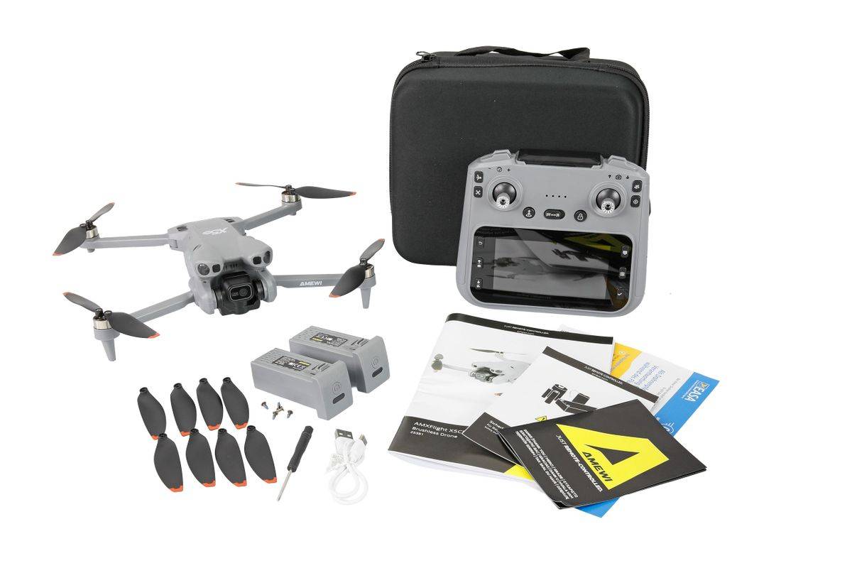 Amewi AMXFlight X5CPro borstelloze dronecamera en LCD-afstandsbediening.-1