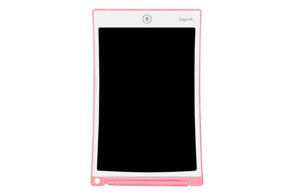 Logilink LCD-schrijfbord voor kinderen, 10 inch, roze