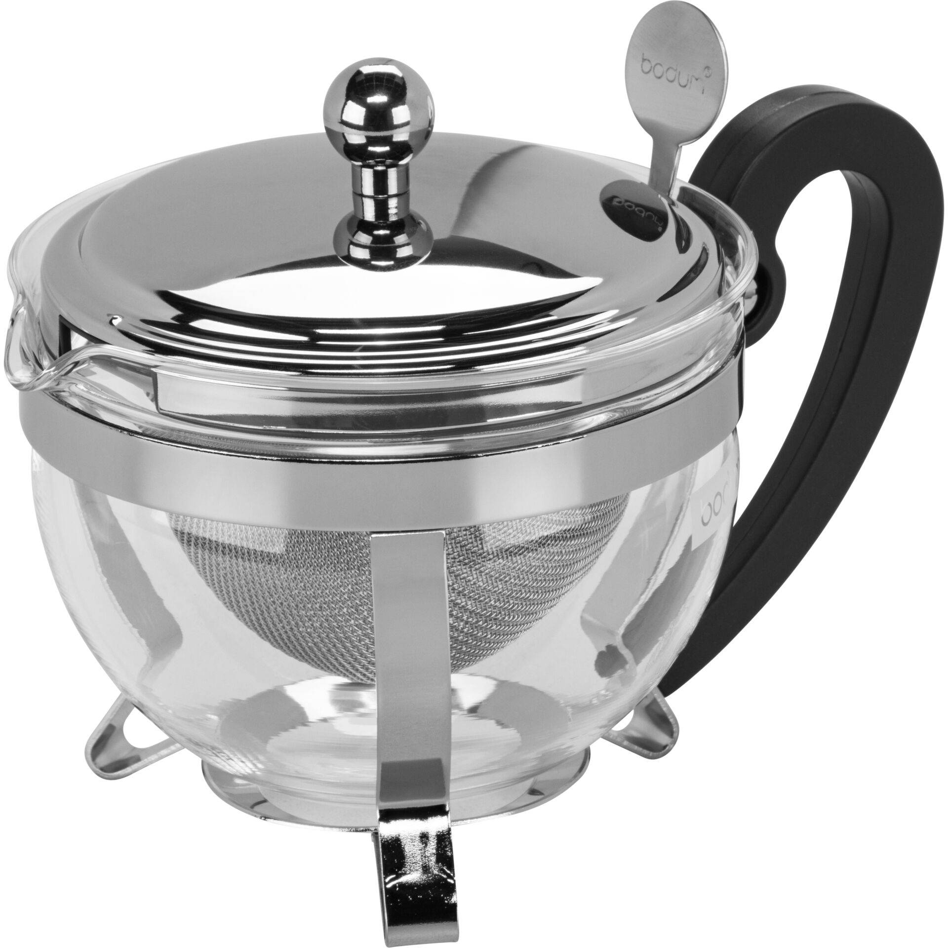 Bodum theepot Chambord 0,5 liter, met filter, RVS-1