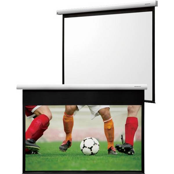 Grandview Fantasy gemotoriseerd WM-scherm 142" 16:10. Beeldformaat: 3048 x 1905 mm. Lengte behuizing: 3326 mm.