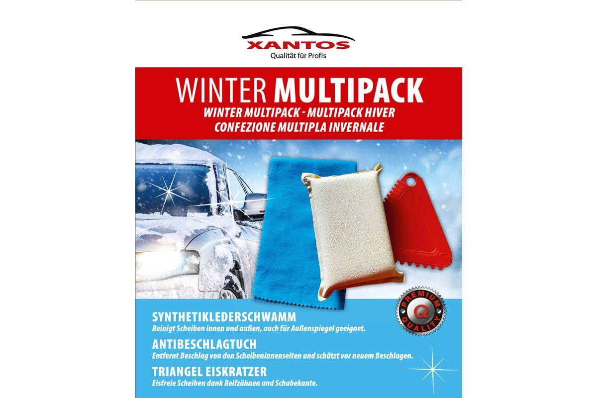 XANTOS Winter Multipack: Spons, Anti-condensdoek, IJskrabber-0