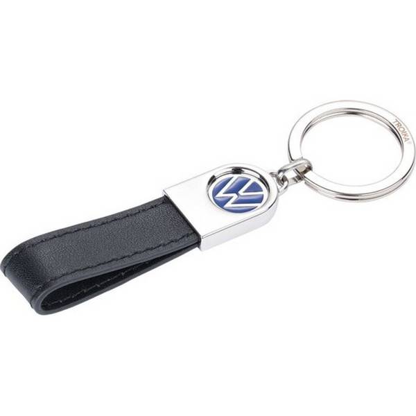 TROIKA VW sleutelhanger met leren etui, zwart