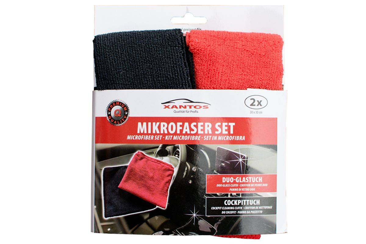 XANTOS microvezelset rood/zwart-0