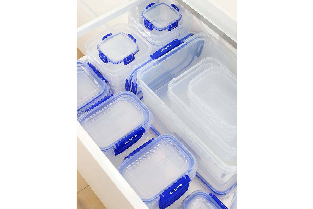 Sistema 881523 Opbergdoos Rechthoekige container 0,18 l Transparant 3 stuks-5