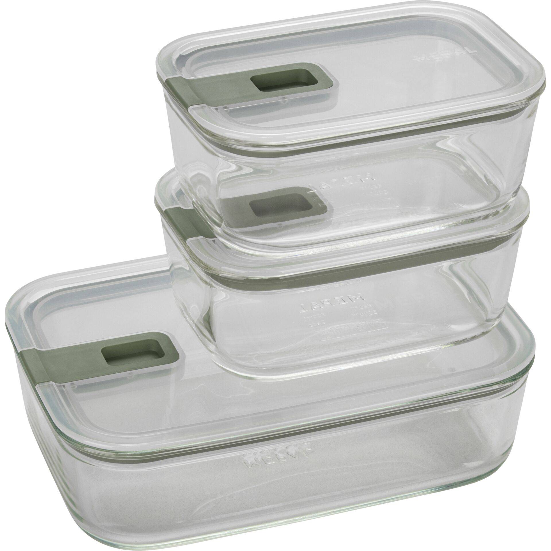 Mepal Easy Clip Voedselcontainer 3-delig, Nordic Sage-0