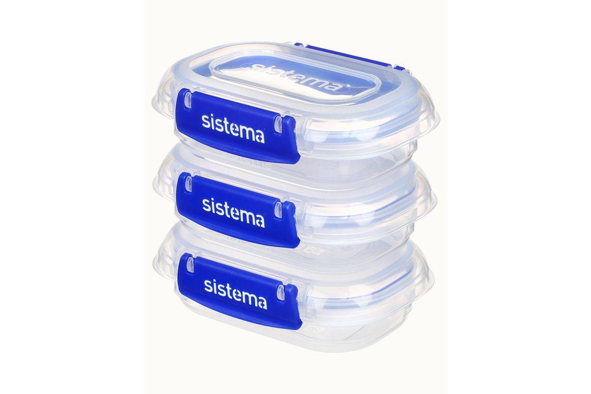 Sistema 881523 Opbergdoos Rechthoekige container 0,18 l Transparant 3 stuks-2