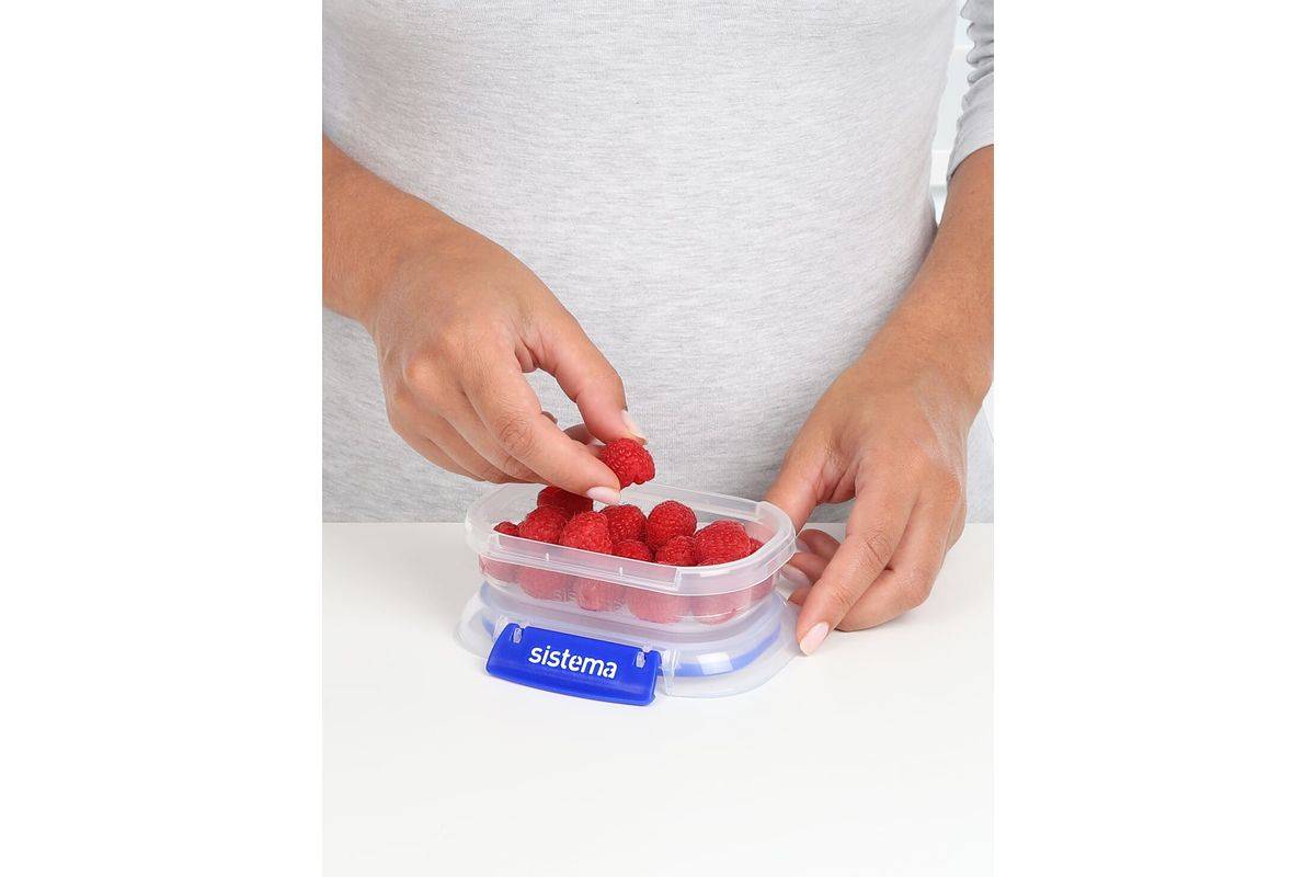 Sistema 881523 Opbergdoos Rechthoekige container 0,18 l Transparant 3 stuks-4
