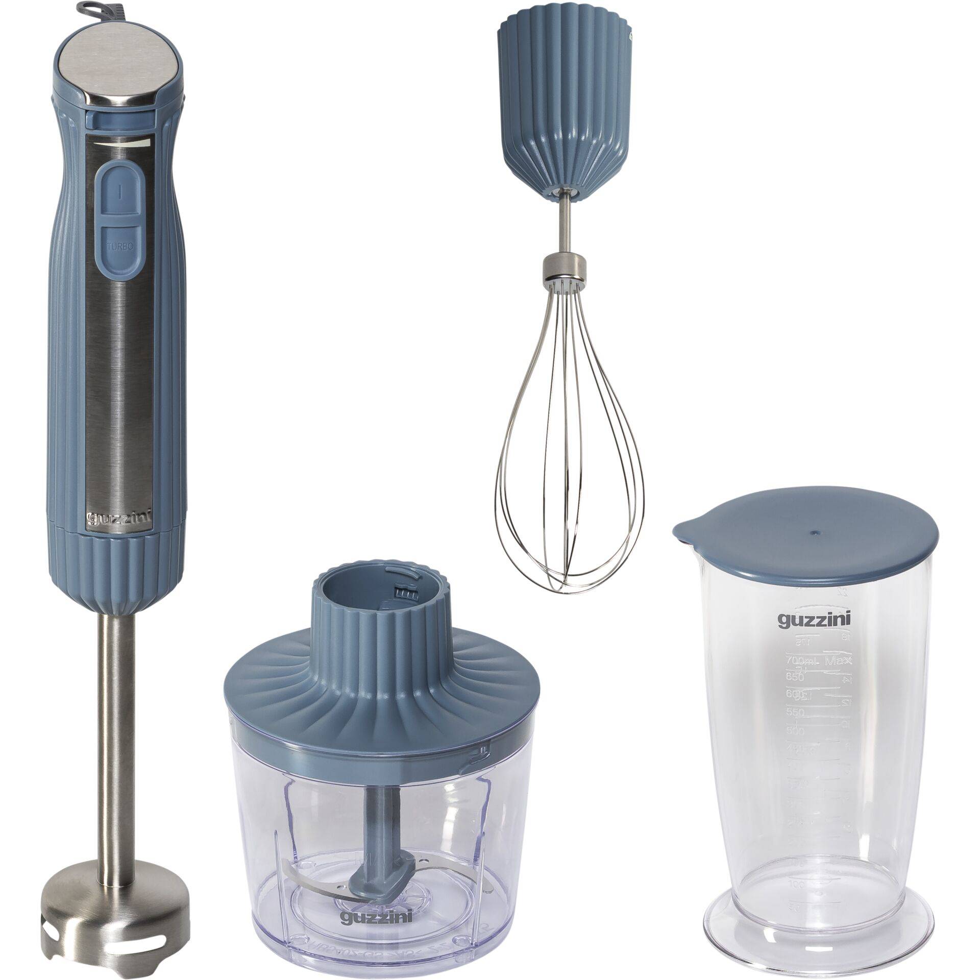 Guzzini Sous Chef staafmixer met accessoires marineblauw-0