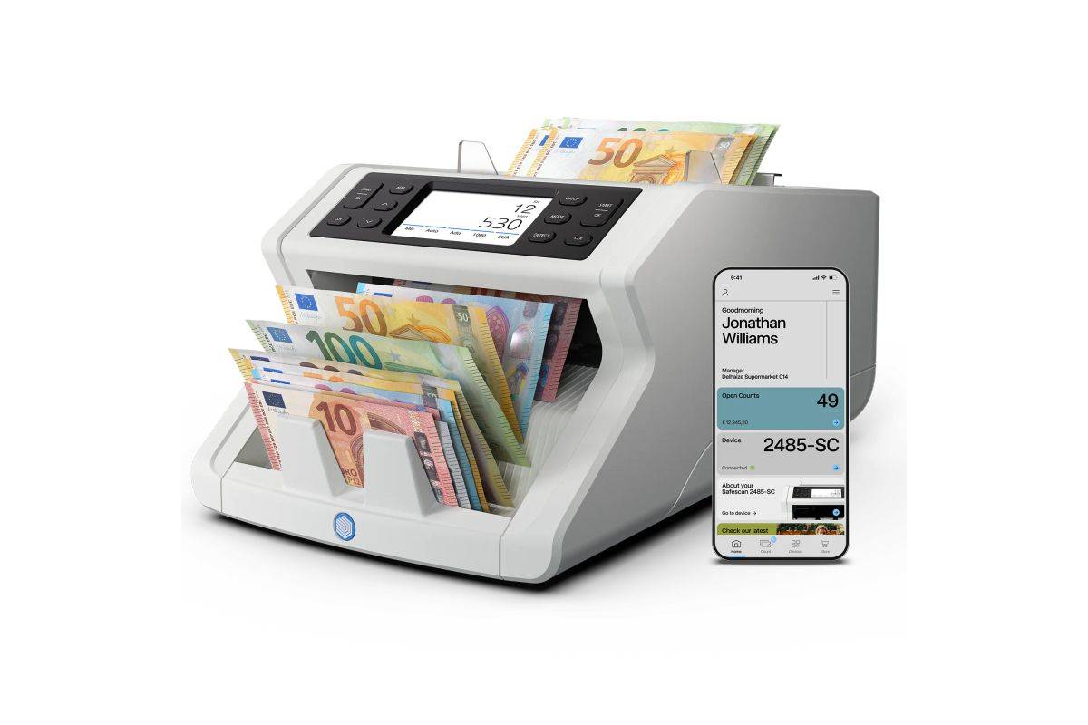 Safescan 2485-SC bankbiljettenverzamelaar met detectie van vals geld-4