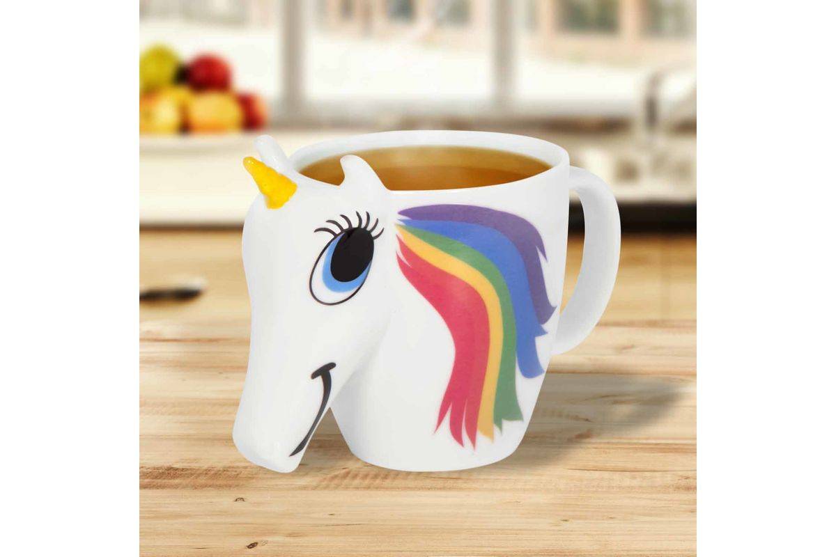 ThumbsUp! "Unicorn" Mok die van kleur verandert, 300 ml, wit-6