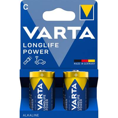 1x2 Varta Longlife Power Baby C LR14-0