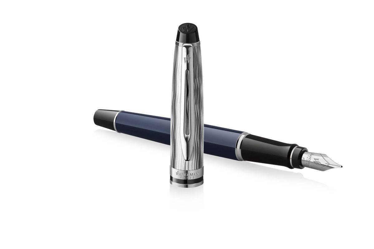 WATERMAN Vulpen L'Essence du Bleu Expert DeLuxe CC F Blauwe Cadeauverpakking-3