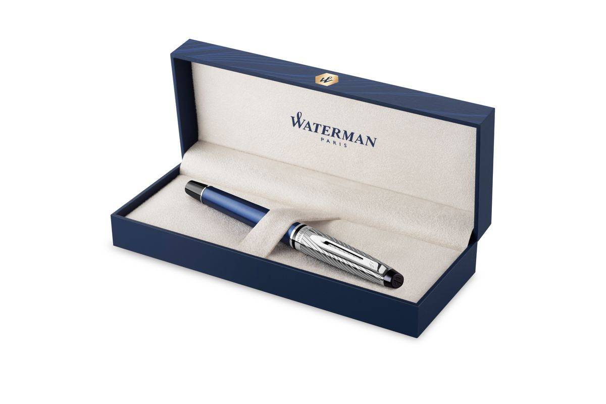WATERMAN Rollerball Expert DeLuxe CC bl Paladiumbes. M sh-4