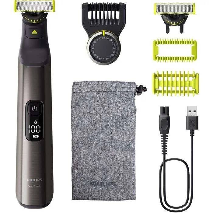 Baard- en lichaamstrimmer - PHILIPS - OneBlade Pro 360 - 2 messen - 14-in-1 kam - Batterijduur: 90 minuten-0