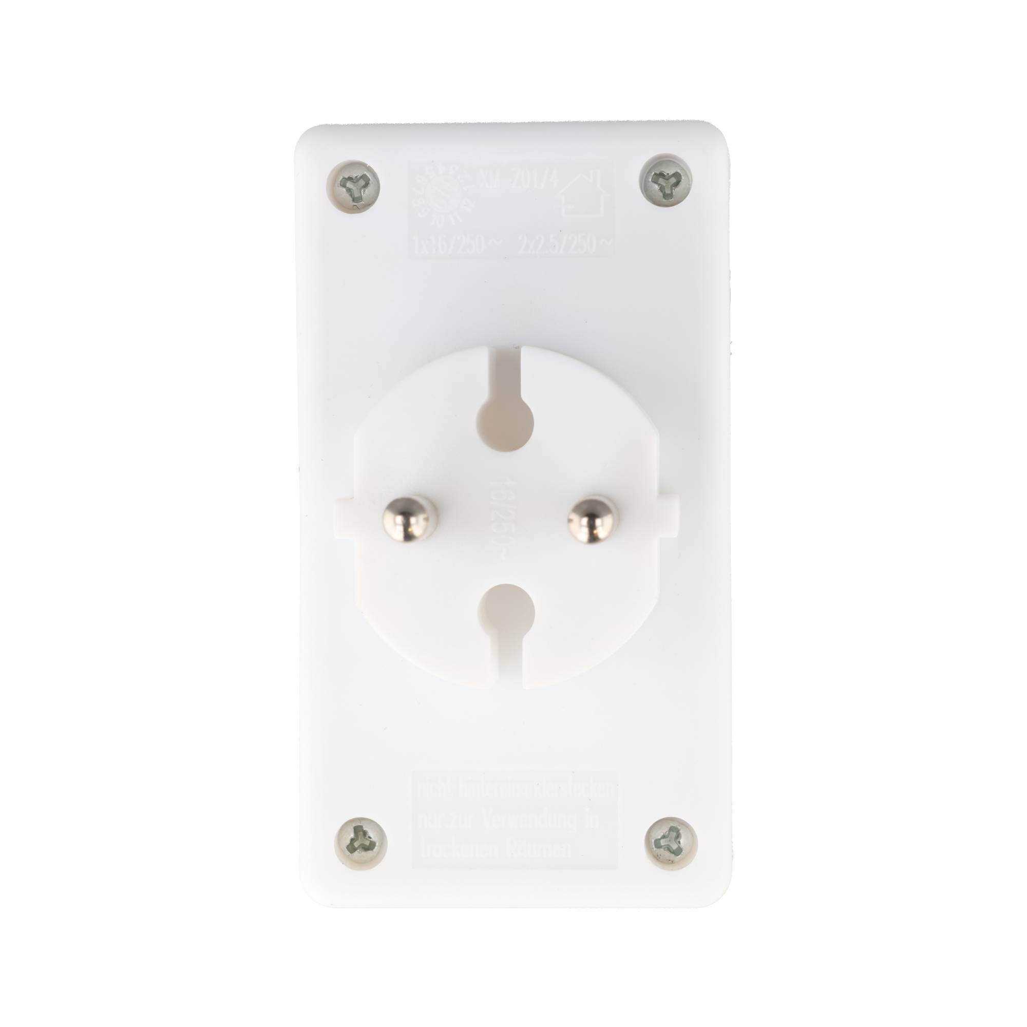 Multistekker 4x Euro wit-3