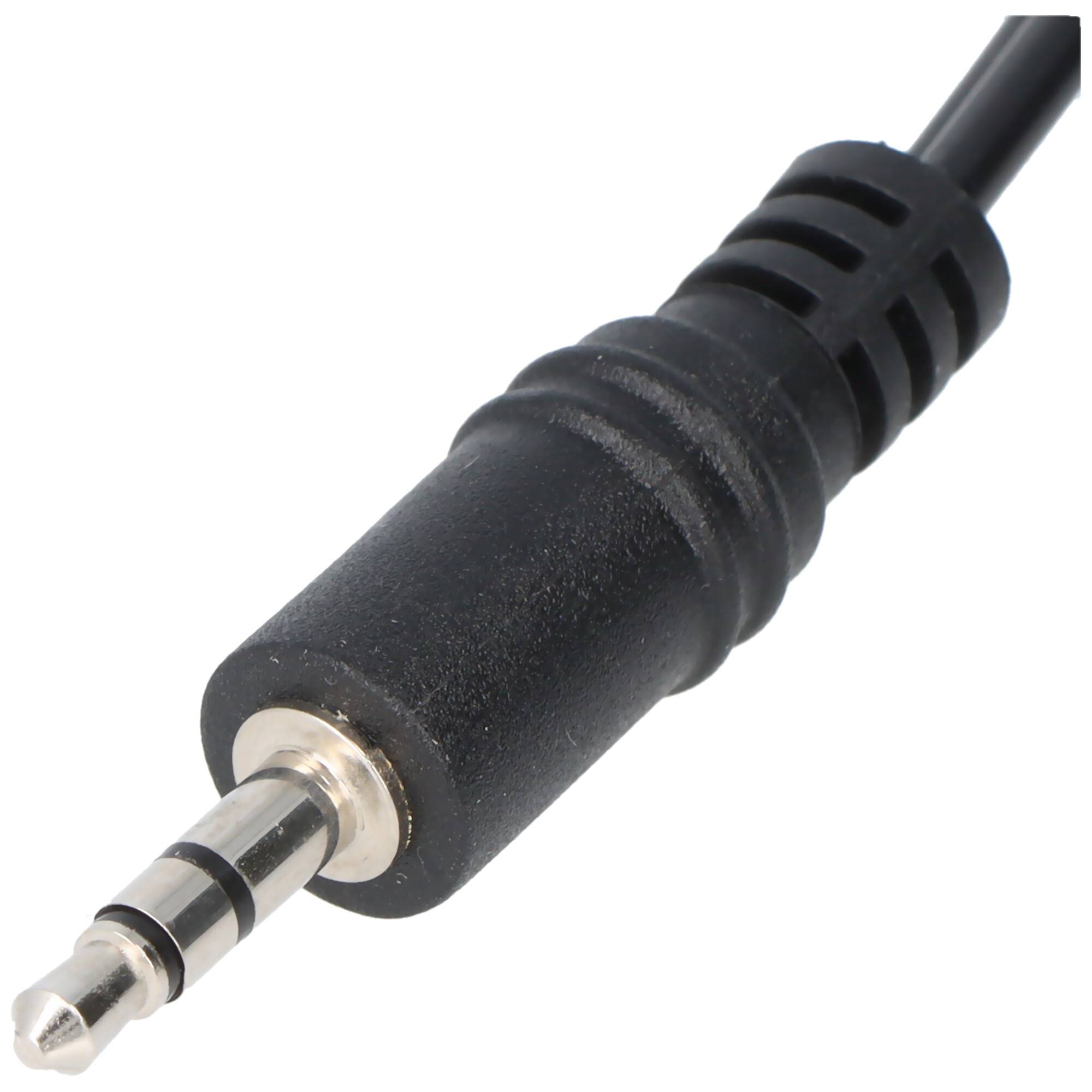 3,5mm Jack (m) stereo - 2x 3,5mm Jack (v) mono splitter adapter | 0,20 meter-3