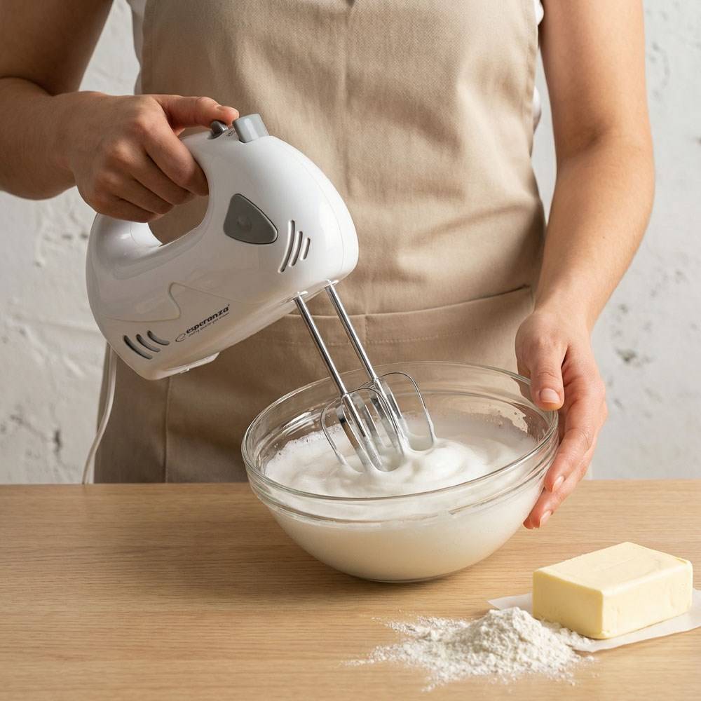 Esperanza EKM007WE handmixer, grijs, wit, 150 W-2