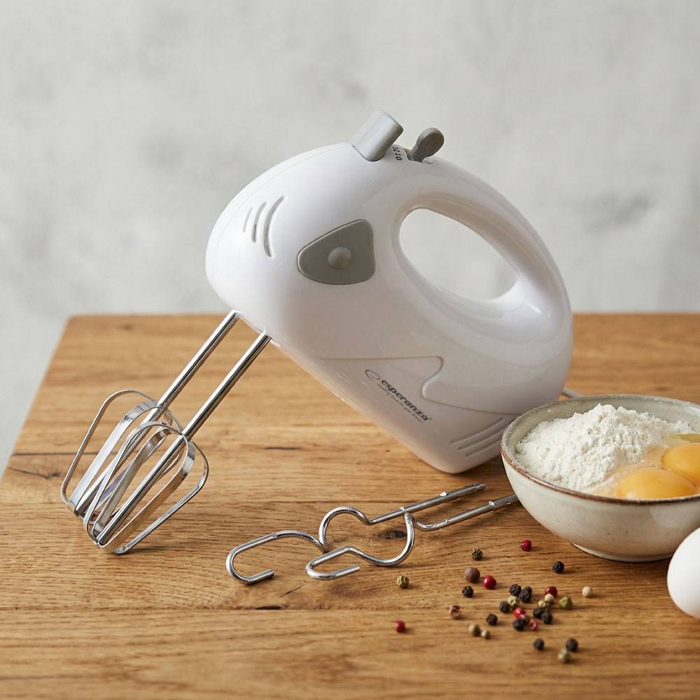 Esperanza EKM007WE handmixer, grijs, wit, 150 W-3
