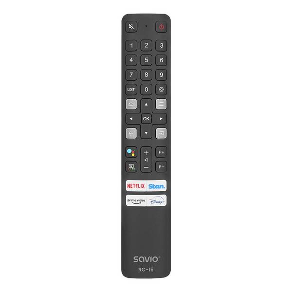 Savio RC-15 universele/vervangende afstandsbediening voor TCL SMART TV met draadloze IR-drukknop