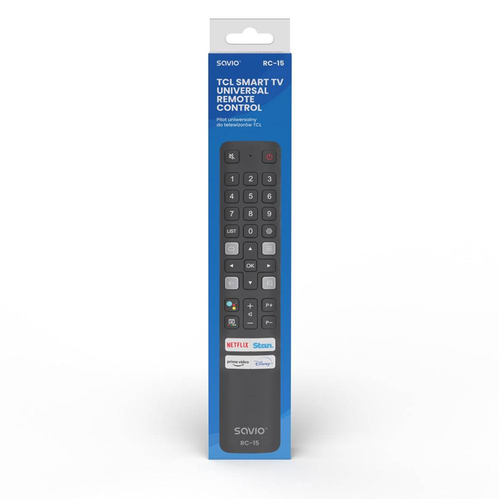 Savio RC-15 universele/vervangende afstandsbediening voor TCL SMART TV met draadloze IR-drukknop-1