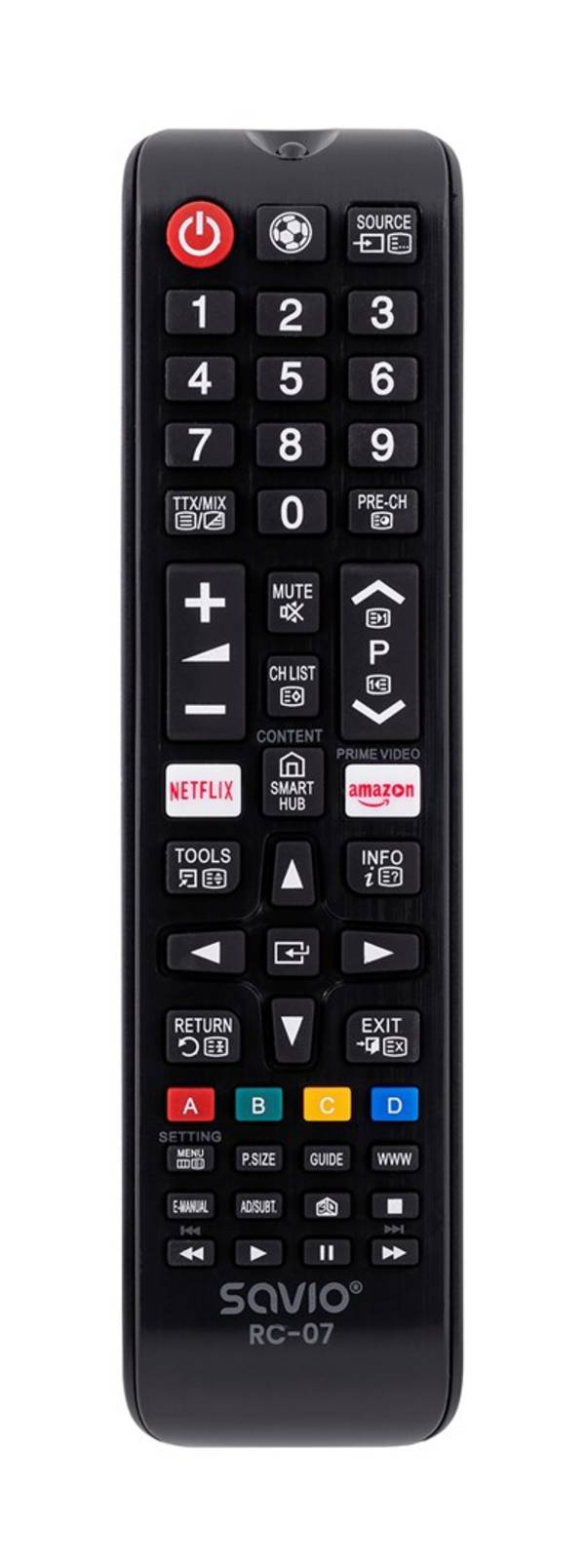 Savio SAVIO universele afstandsbediening/vervanging voor SAMSUNG TV RC-07 IR draadloze tv