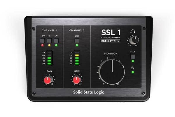 Solid State Logic SSL 1 - USB-C audio-interface met 2 ingangen en 2 uitgangen