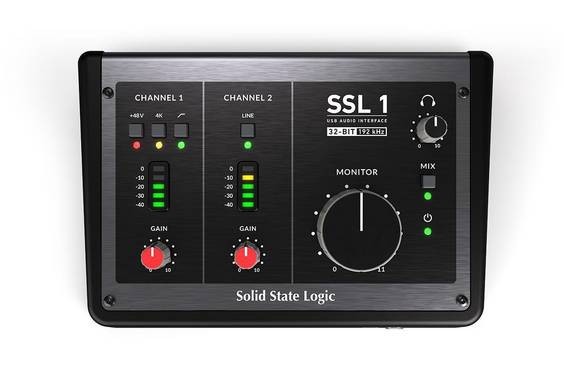 Solid State Logic SSL 1 - USB-C audio-interface met 2 ingangen en 2 uitgangen