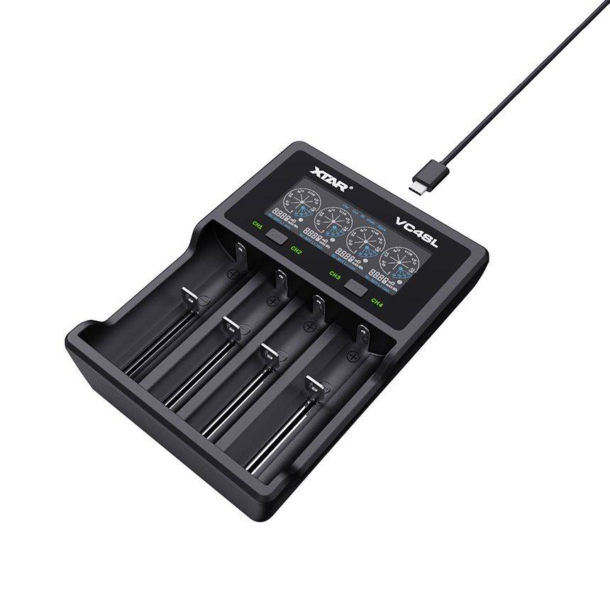 XTAR VC4SL acculader naar Li-ion/Ni-MH/Ni-CD 18650-2