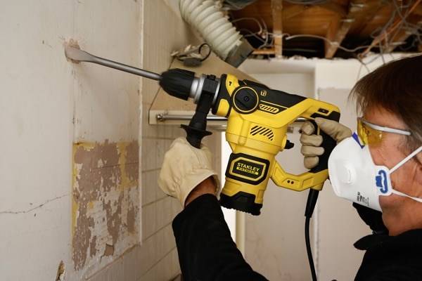 STANLEY STL-FME1250K-QS Hamerboormachine; elektrisch; 1,25kW; 230VAC; 4100/min; 3,5J - 1 stuk-5