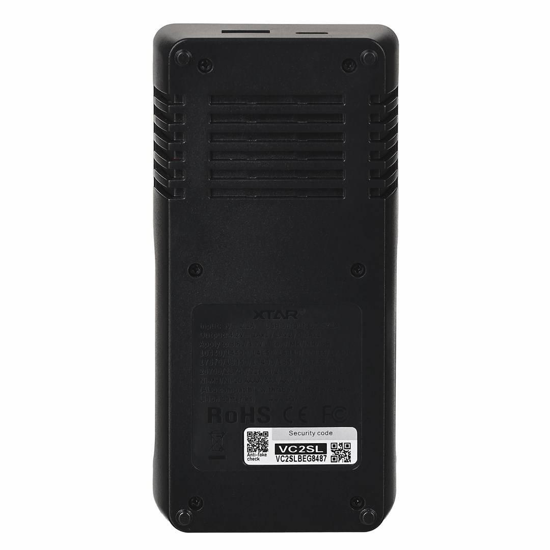XTAR VC2SL acculader voor Li-ion / Ni-MH / Ni-CD 18650-2