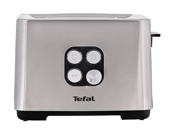 Tefal Equinox TT420D 7 2 sneetjes Zwart, roestvrij staal