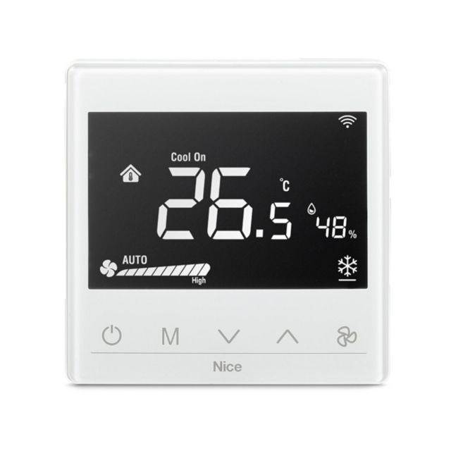 Mooie Fan2-Control witte thermostaat met temperatuurregeling-0