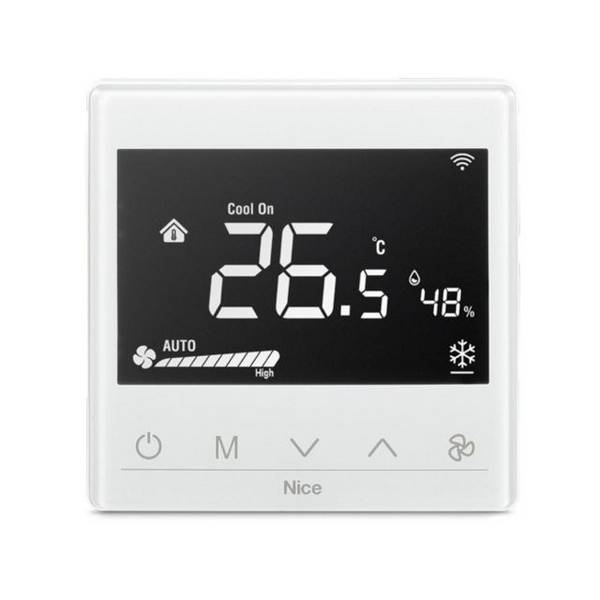 Mooie Fan2-Control witte thermostaat met temperatuurregeling