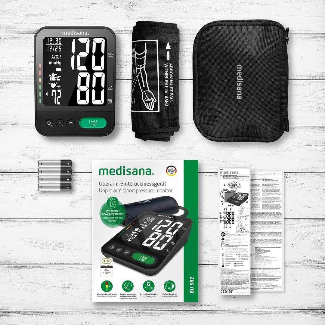 Bovenarmbloeddrukmeter Medisana BU 582 (zwart)-5