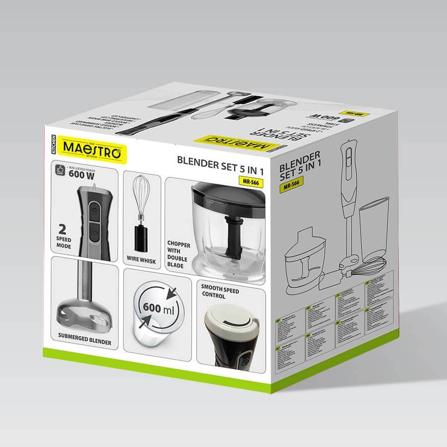 Handmixer Maestro MR-566 3-in-1 set 500 W Zwart-3