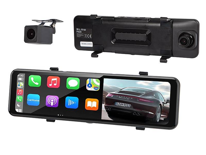 BLACKBOX DVR F620 Carplay Android Auto BLOW videorecorder Spiegel + achteruitrijcamera-0
