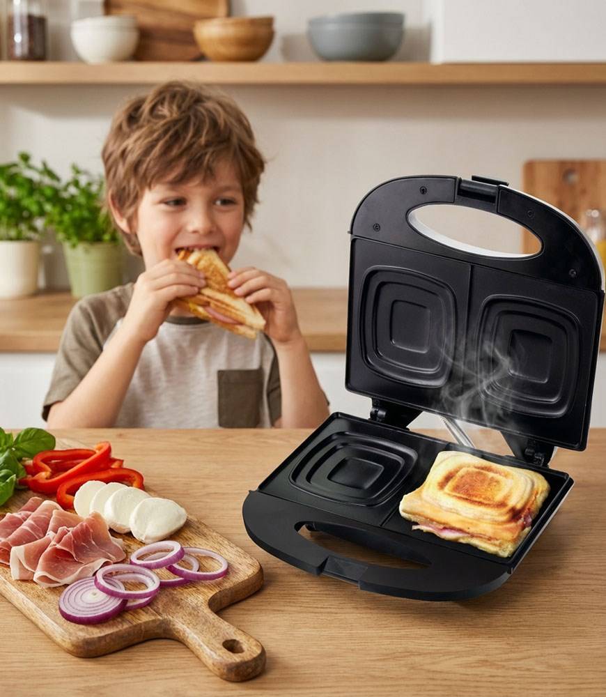 TITANUM TKT005K sandwichmaker 700 W Zwart-5