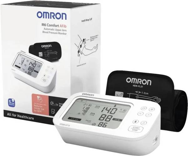 Omron HEM-7380-E bloeddrukmeter voor de bovenarm, automatisch, voor 2 gebruikers.