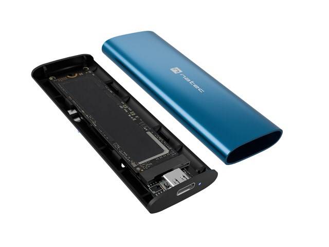 NATEC RHINO M.2 NVME LITE EXTERNE SSD-BEHUIZING USB-C 3.2 GEN 2 HORIZON BLUE-6