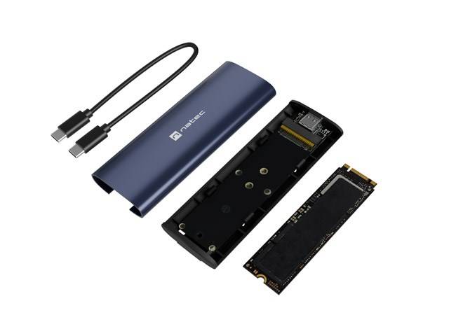 NATEC RHINO M.2 NVME LITE EXTERNE SSD-BEHUIZING USB-C 3.2 GEN 2 STAAL MARINEBLAUW-6