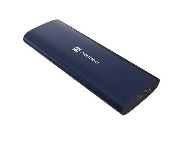 NATEC RHINO M.2 NVME LITE EXTERNE SSD-BEHUIZING USB-C 3.2 GEN 2 STAAL MARINEBLAUW