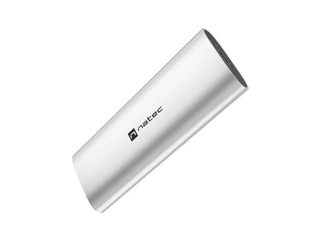 NATEC RHINO M.2 NVME LITE EXTERNE SSD-BEHUIZING USB-C 3.2 GEN 2 ARCTIC SILVER-3