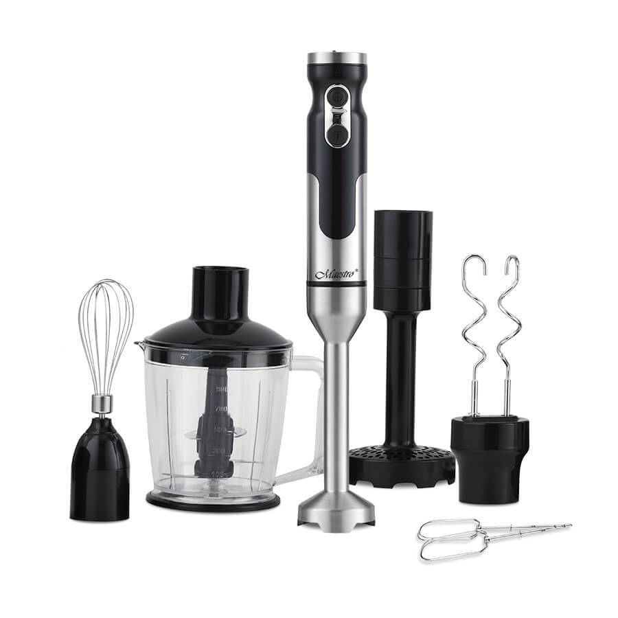Maestro MR-567 staafmixer 1000 W Zwart, roestvrij staal-0