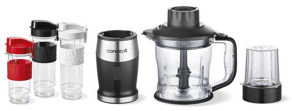 Concept SM3390 blender 1,2 L staafmixer 700 W Zwart, roestvrij staal