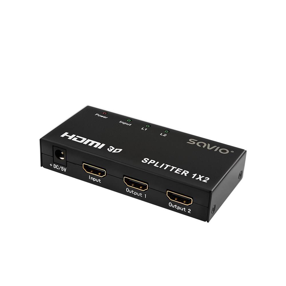 Savio CL-42 videosplitter HDMI 2x HDMI-2