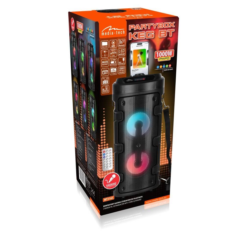 PARTYBOX KEG BT MT3165 V2.0 draagbare Bluetooth-luidspreker-3