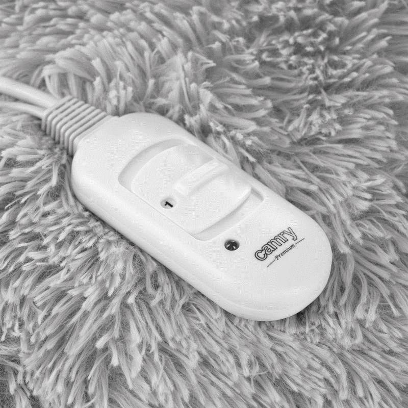 Camry Premium CR 7428 elektrische deken, elektrische bedverwarmer, 45 W, grijs-6