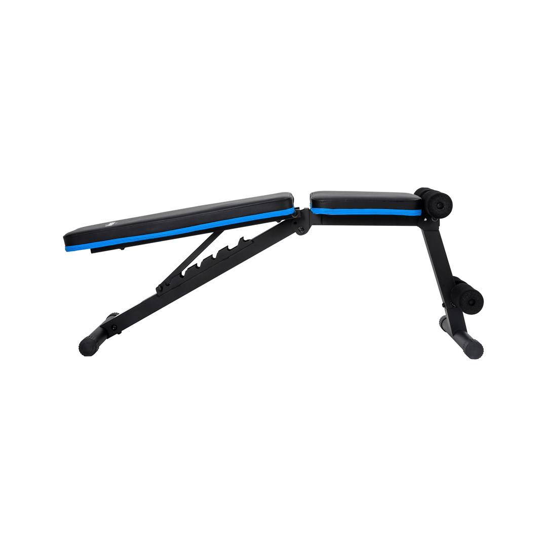 REBEL ACTIVE Versterkte schuine trainingsbank met beenvergrendeling-5