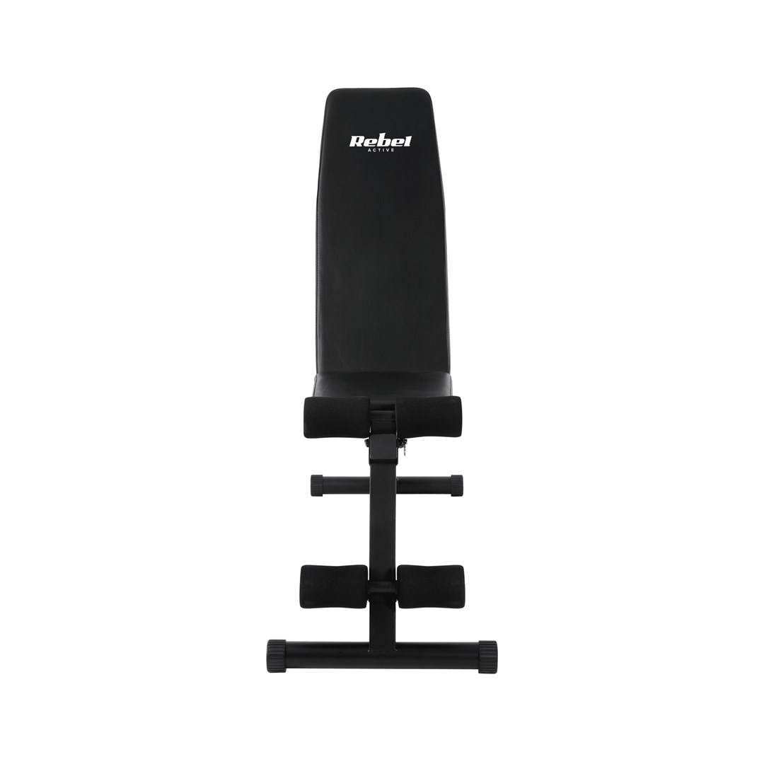 REBEL ACTIVE Versterkte schuine trainingsbank met beenvergrendeling-4