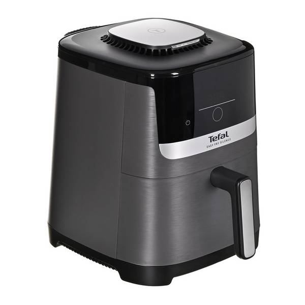 Tefal Easy Fry Silence EY551HE0 frituurpan, 5 liter, vrijstaand model, zwart, grijs, roestvrij staal